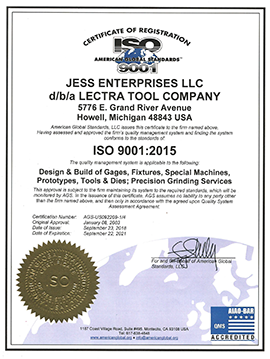 ISO 9001 Certificate